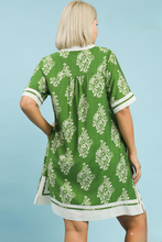 Load image into Gallery viewer, Frankie Abstract Print Dress with Contrast Trim