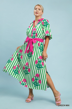Load image into Gallery viewer, Annette Floral Belted Midi Dress