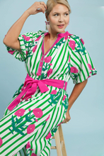 Load image into Gallery viewer, Annette Floral Belted Midi Dress