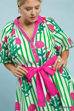 Load image into Gallery viewer, Annette Floral Belted Midi Dress