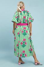 Load image into Gallery viewer, Annette Floral Belted Midi Dress