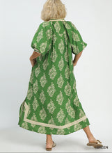 Load image into Gallery viewer, Restocked! Ada Abstract Print Midi Dress with Contrast Trim