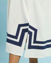 Load image into Gallery viewer, Stevie Linen Contrast Border Midi Dress