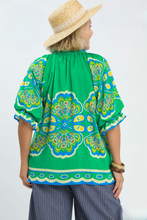 Load image into Gallery viewer, Murphy Plume Border Print Top