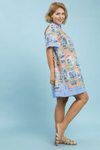 Load image into Gallery viewer, Madison Chinoiserie Print Dress in Coral Mix