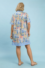 Load image into Gallery viewer, Madison Chinoiserie Print Dress in Coral Mix