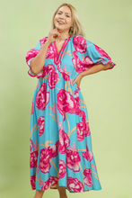 Load image into Gallery viewer, Elaine Floral Midi Dress