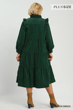 Load image into Gallery viewer, Evergreen Days Corduroy Dress