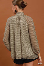 Load image into Gallery viewer, Taupe About It Tie Neck Top