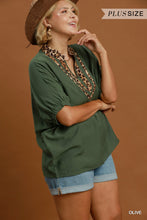 Load image into Gallery viewer, Wild Side Leopard Trim Top