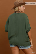 Load image into Gallery viewer, Wild Side Leopard Trim Top