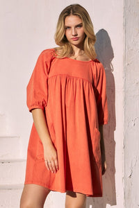 Viola Washed Cotton Dress