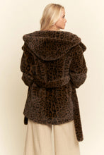 Load image into Gallery viewer, Wild About You Leopard Hooded Coat