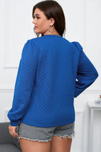 Load image into Gallery viewer, Remi Royal Blue Textured Pullover