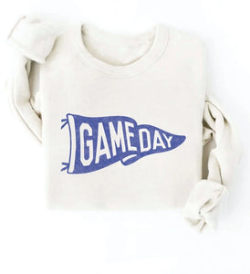 Vintage White Game Day Pennant Sweatshirt