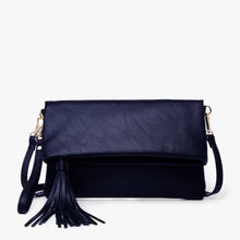 Load image into Gallery viewer, Austin Flap-over Tassel Crossbody Clutch (6 Colors)