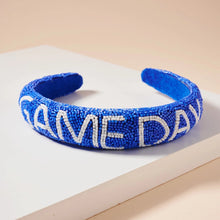 Load image into Gallery viewer, Game Day Seed Beaded Headband