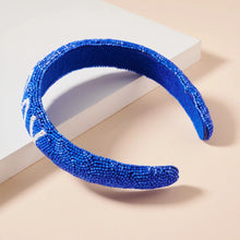 Load image into Gallery viewer, Game Day Seed Beaded Headband