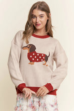 Load image into Gallery viewer, Marilyn Dachshund Holiday Sweater