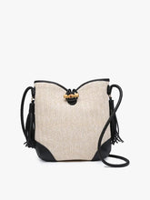 Load image into Gallery viewer, Vonnie Straw Crossbody with Tassel