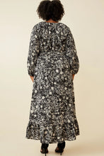 Load image into Gallery viewer, Amelia Floral Print Asymmetric Hem Maxi Dress