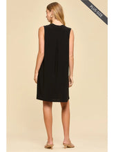 Load image into Gallery viewer, Mila Wrinkle Free Paisley Tank Dress in Black