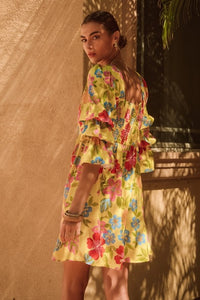 Chloe Floral Pineapple Dress - FINAL SALE