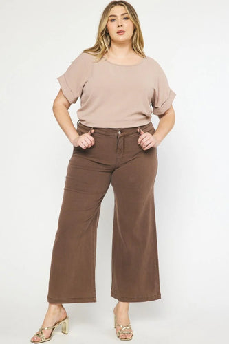 Andrea Wide Leg Cropped Pants