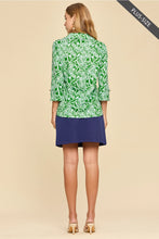 Load image into Gallery viewer, Restocked! Jennie Lightweight Sun-Cool 3/4 Sleeve Top in Green Multi