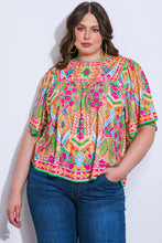 Load image into Gallery viewer, Emerson Multi Color Geometric Print Top