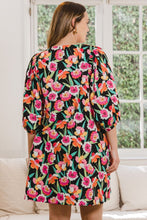 Load image into Gallery viewer, Celia Floral Puff Sleeve Dress