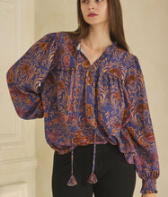 Load image into Gallery viewer, Francie Floral Ruffle Neck Top