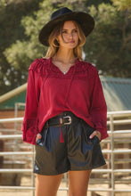 Load image into Gallery viewer, Morgan Boho Ruffle Trim Top