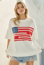 Load image into Gallery viewer, Francine American Flag Applique Top