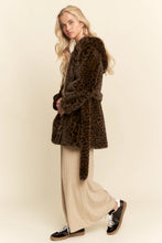 Load image into Gallery viewer, Wild About You Leopard Hooded Coat