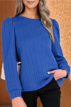 Load image into Gallery viewer, Remi Royal Blue Textured Pullover