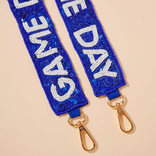 Load image into Gallery viewer, Seed Bead Sequin Game Day Bag Strap