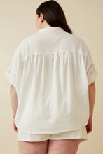 Load image into Gallery viewer, Willow Short Sleeve Collared Dolman Top