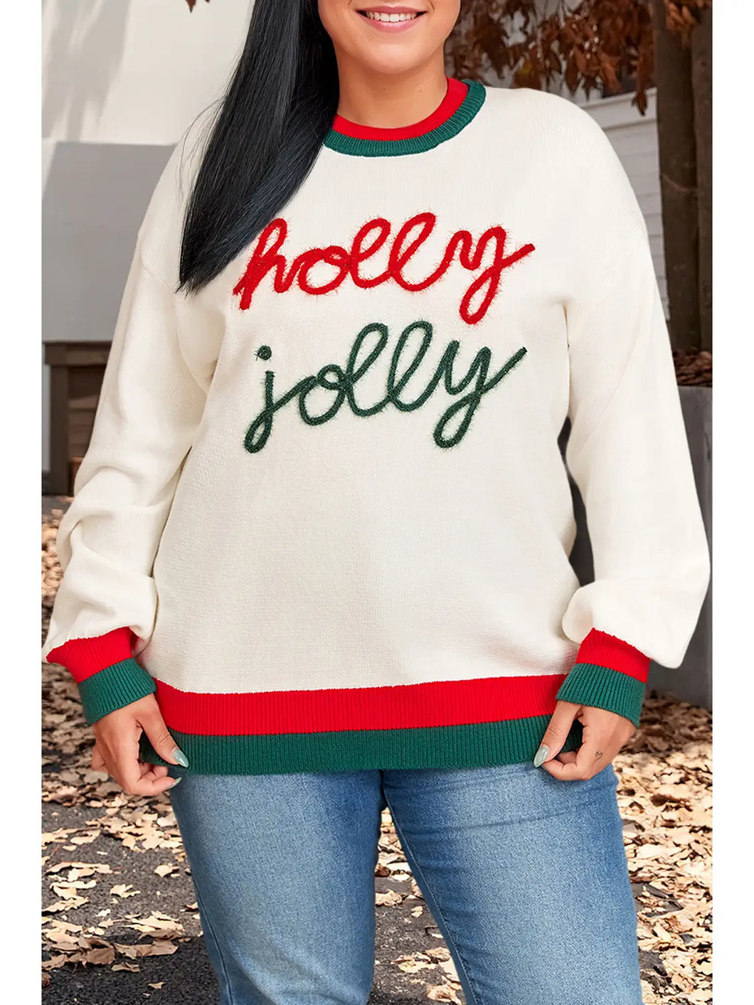 Carolyn Tinsel Holly Jolly Sweater