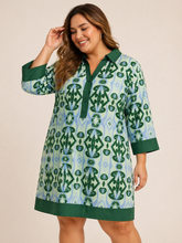 Load image into Gallery viewer, Restocked! Adeline Abstract Print Shift Dress