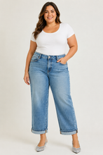 Load image into Gallery viewer, Risen Boyfriend Turn Up Cuffed Jeans