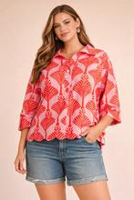 Load image into Gallery viewer, Restocked! Amelia Fan Print Top
