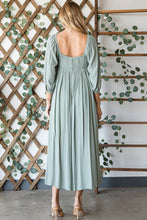 Load image into Gallery viewer, Mina Sage Embroidered Maxi Dress