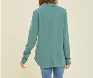 Eileen Collared Thermal Popover Henley