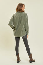 Load image into Gallery viewer, Paige Corduroy Shacket with Frayed Hem