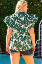 Load image into Gallery viewer, Restocked! Sadie Green Floral Top