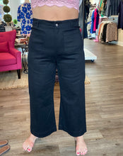 Load image into Gallery viewer, Justine Soft Washed Wide Leg Pants in Black