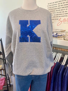 Restocked! Kentucky Sequined K Sweatshirt