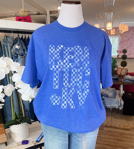 Kentucky Checkered T-Shirt
