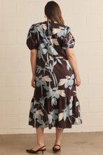Load image into Gallery viewer, Kara Puff Sleeve Floral Midi Dress